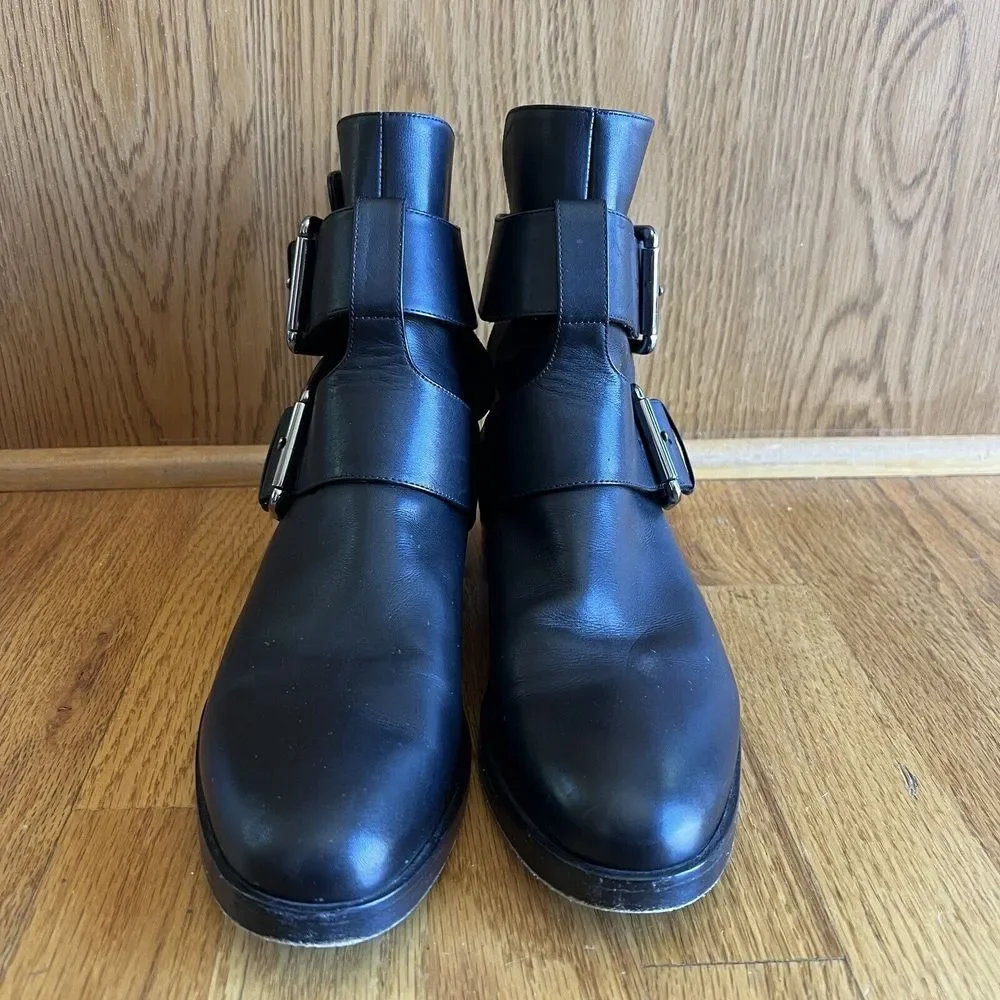 Pierre Hardy Ankle Boots Double Strap Cutout Leather Sz 9.5 | 39.5‎ Italy Moto - Picture 2 of 14